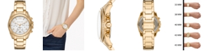 Michael Kors Women's Chronograph Blair Gold-Tone Stainless Steel Bracelet Watch 39mm 